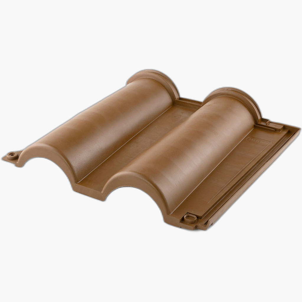 Teja polímera PVC modelo clásico marrone