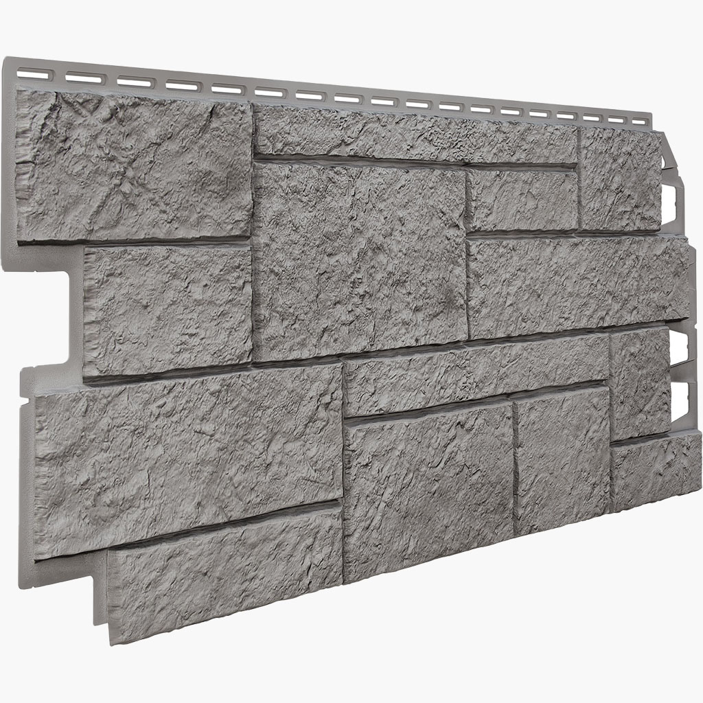 Revestimiento para fachadas PVC imitación piedra Sandstone gris claro