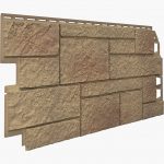 Revestimiento para fachadas PVC imitación piedra Sandstone marrón claro