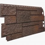 Revestimiento para fachadas PVC imitación piedra Sandstone marrón oscuro